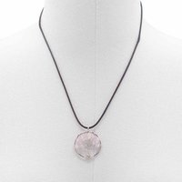 Tree of Life Pendant in Rose Quartz, Love Healing Jewelry - White - image 1