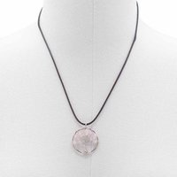 Tree of Life Pendant in Rose Quartz, Love Healing Jewelry - White
