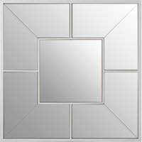 Glitzy Large Circular Wall Mirror - Silver
