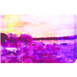 Pinky Cow by East Urban Home Art Print Wrapped on Canvas - Pink / 46cm - thumbnail 2