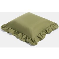 OHS Gingham Check Frill Cushion Covers - Olive / Machine washable at 40°C. Tumble dry friendly. Do not bleach or iron. / 4