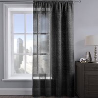 Shimmering Voile Panel - Black / 72in - image 1