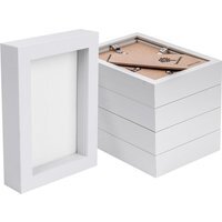 "3D Box Photo Frame - 4"" x 6"" - White - White" - thumbnail 1