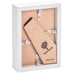 "3D Box Photo Frame - 4"" x 6"" - White - White" - thumbnail 5