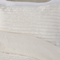 Colorado Faux Fur Duvet Set - Ivory / Double - thumbnail 2