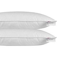 Homescapes Super Microfibre Euro Pillow Pair - White - thumbnail 1