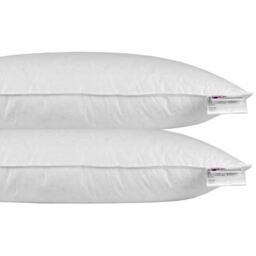 Homescapes Super Microfibre Euro Pillow Pair - White - thumbnail 3