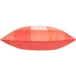 Alma Check Polyester Filled Cushion - Pink - thumbnail 3