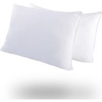 Luxury Egyptian Cotton Hollowfibre Filling Pillow Pair - White