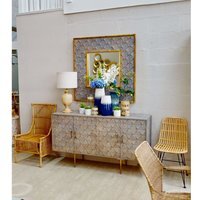 Trento Circular Wall Mirror - Gold