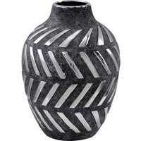Helaine Grey and Silver Small Vase - Grey