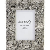 Speckled Chenille Photo Frame - Beige / 6 x 4 inch