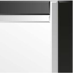MirrroOutlet Calder Black Glass Venetian Mirror 120 x 40cm - Black - thumbnail 4