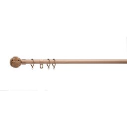 19 mm Extendable Metal Curtain Poles Rods - Bronze / 360cm - thumbnail 2