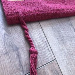 Sarkhan Handloom Kilim Rug - Red / 110cm x 60cm - thumbnail 2
