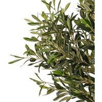 Leaf Design UK Artificial Olive Tree in Black Plastic Pot - 90cm Deluxe Olive Tree