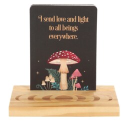 Mystical Forest Affirmation Cards With Wooden Stand - Brown - thumbnail 2