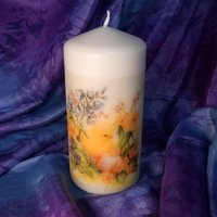 Easter Pillar Candle - Neutral / Easter 2