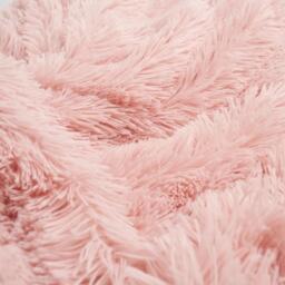 Sienna Fluffy Shaggy Blanket Throw Over Sofa Bed Fleece - Pink - thumbnail 3