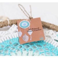 Medium Pink Heart Dream Catcher - Vegan, Handmade Bali Spirit - Pink