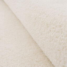Cream Beige Shaggy Rug - Cream / 120cm x 170cm - thumbnail 4
