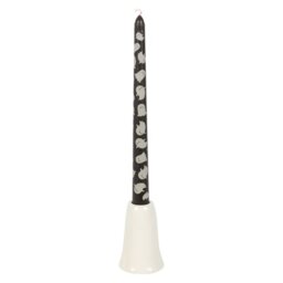 Sweet Ghost Candle Holder with Taper Candle Halloween Decor Gift - White - thumbnail 3