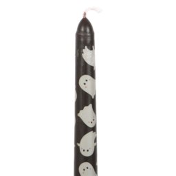 Sweet Ghost Candle Holder with Taper Candle Halloween Decor Gift - White - thumbnail 4