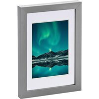 "Photo Frame with 4x6"" Mount - A5 (6x8"") - White - Grey" - thumbnail 1