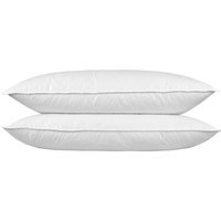 Homescapes Goose Feather and Down King Size Pillow Pair - White - thumbnail 1