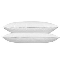 Homescapes Goose Feather and Down King Size Pillow Pair - White - thumbnail 2