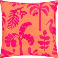 Marula Tropical Outdoor Filled Cushion - Coral/Pink
