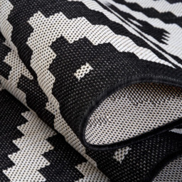 Ecology Collection Diamond Outdoor Rug - Black / 200cm - thumbnail 3