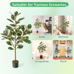 Set of 2 Tall Artificial Bird of Paradise Plant - Green - thumbnail 4