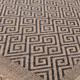 Nature Collection Geometric Outdoor Rug - Dark Grey  / 160 x 230 cm - thumbnail 3