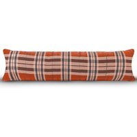 Classic Check Draught Excluder - Orange