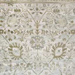 Traditional Floral Pattern Bordered Area Rug - Green / 280 x 190cm - thumbnail 3