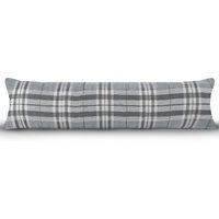 Classic Check Draught Excluder - Grey