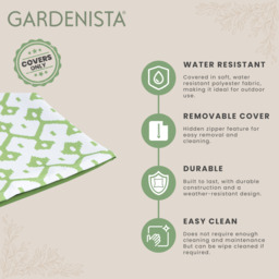 Moroccan Print Outdoor Garden Scatter Cushion Cover - Diamond lvy / Diamond - thumbnail 3