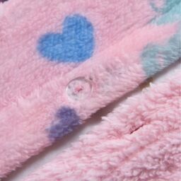 Unicorn Rainbow Teddy Soft Cosy Fleece Duvet Set - Pink Multi / Double - thumbnail 3
