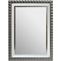 Sevan Wood Frame Wall Mirror - Silver