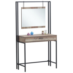 Stretton Dressing Table With Mirror - Rustic Oak - thumbnail 2