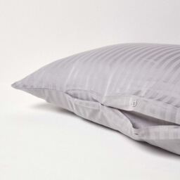 330 Thread Count Egyptian Cotton V Shape Pillowcase - Grey - thumbnail 4