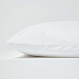 200 Thread Count Egyptian Cotton Housewife Pillowcase - White / 40cm - thumbnail 2