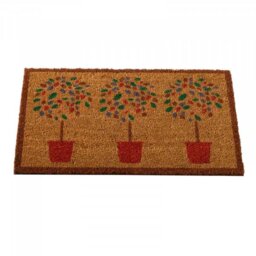 Heavy Duty Coir Door Mats - Brown,Black  / Potted Tree - thumbnail 2