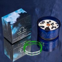 Libra Zodiac Crystal Candle Gemstone Bracelet Balance Harmony - Blue - image 1