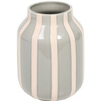 Sofia Striped Ceramic Vase - Blue
