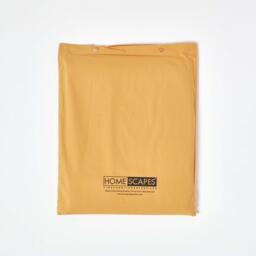 200 Thread Count Egyptian Cotton Flat Sheet - Mustard / Double - thumbnail 3