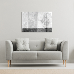 'Gold Sail' Art Print Wrapped on Canvas - Black / 152cm - thumbnail 3