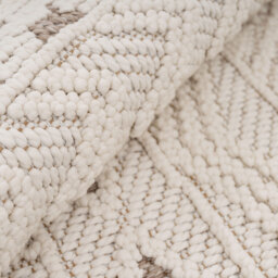 Cream Scandi Looped Pile Area Rug - Blanco / 120cm x 170cm - thumbnail 3