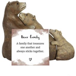 Harmonious Bear Family Ornament - Brown - thumbnail 4